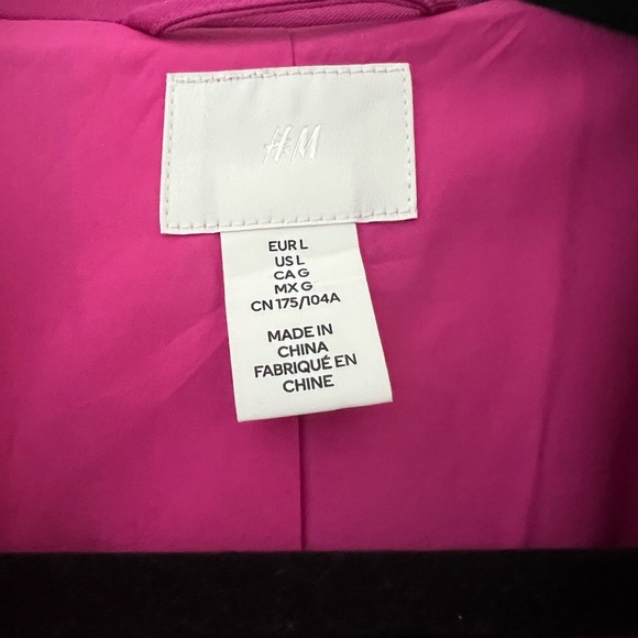 ❤️ OFFERS ❤️ Pink HM One-Button Double Breasted Blazer - Picture 2 of 5